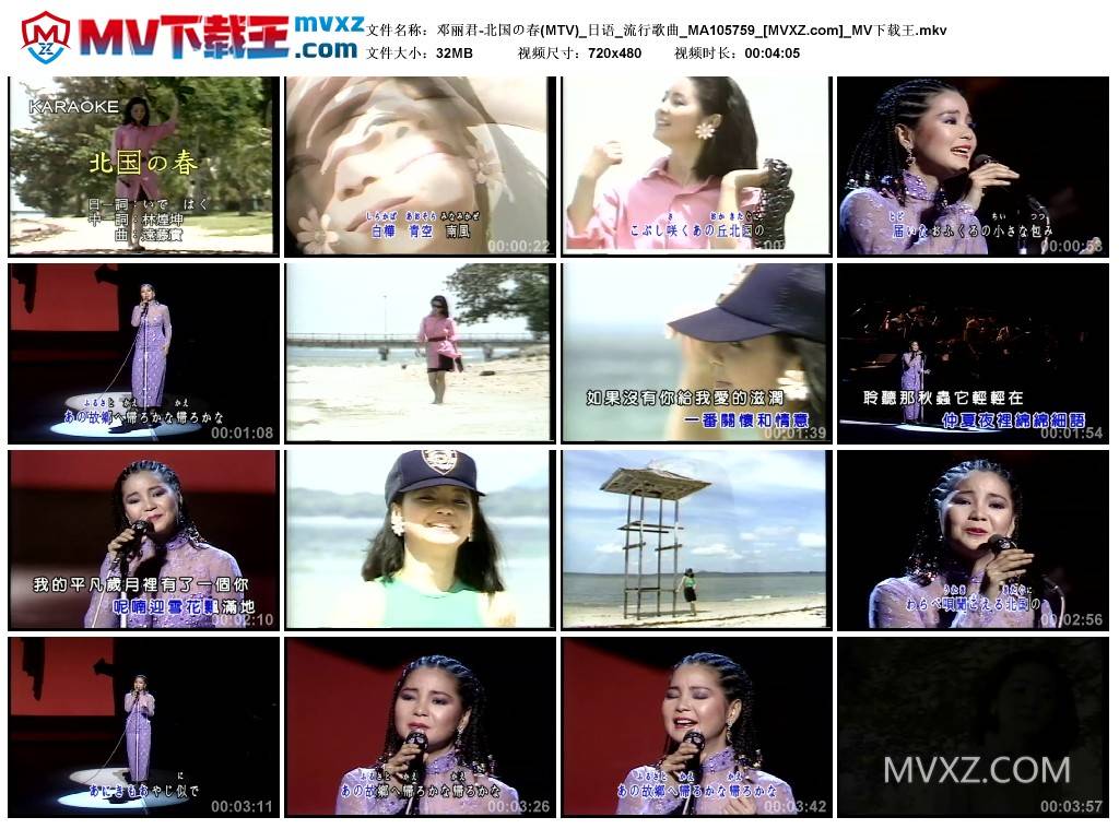 邓丽君-北国の春(MTV)_日语_流行歌曲_MA105759